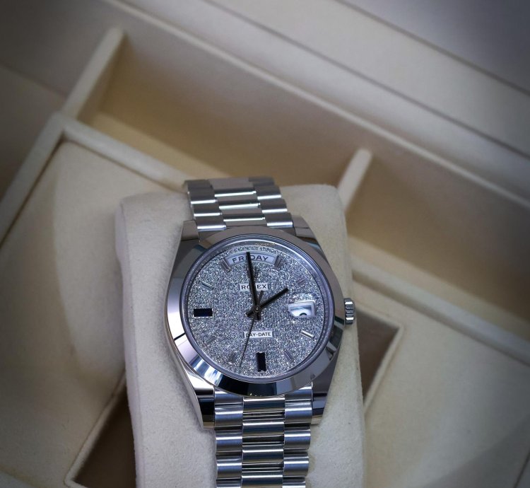 Rolex Day-date 40 Sapphire Pave Dial