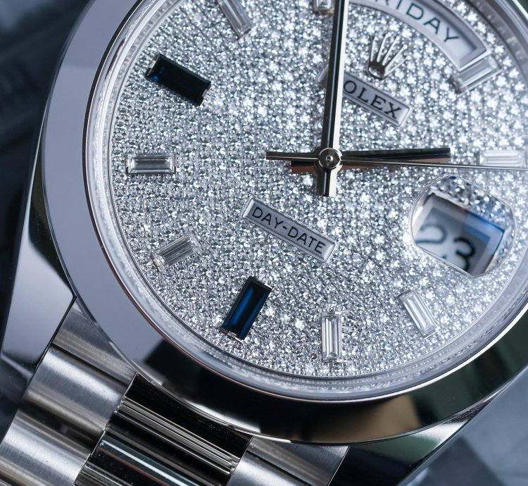 Rolex Day-date 40 Sapphire Pave Dial