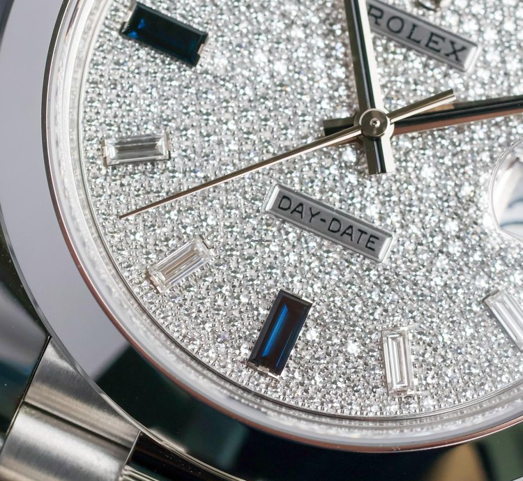 Rolex Day-date 40 Sapphire Pave Dial