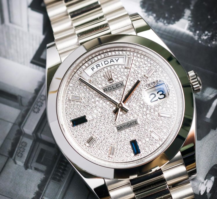 Rolex Day-date 40 Sapphire Pave Dial