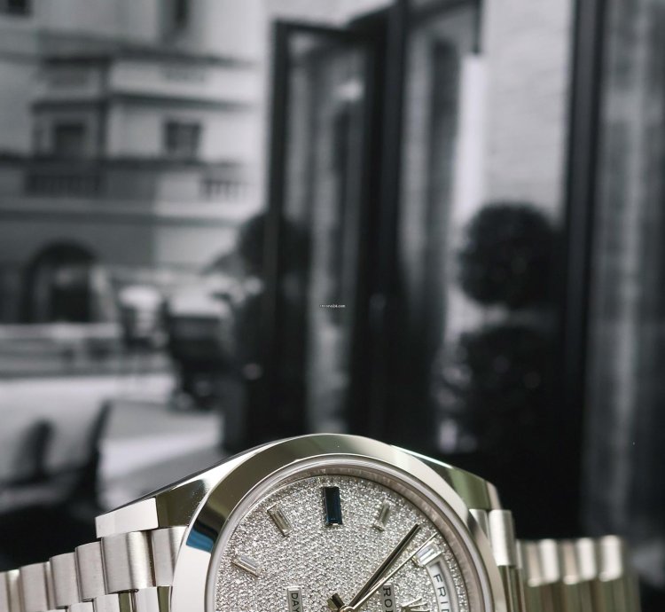 Rolex Day-date 40 Sapphire Pave Dial