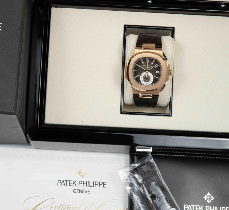 Patek Philippe Nautilus Rose Gold Chronograph 5980r-001 July 2020