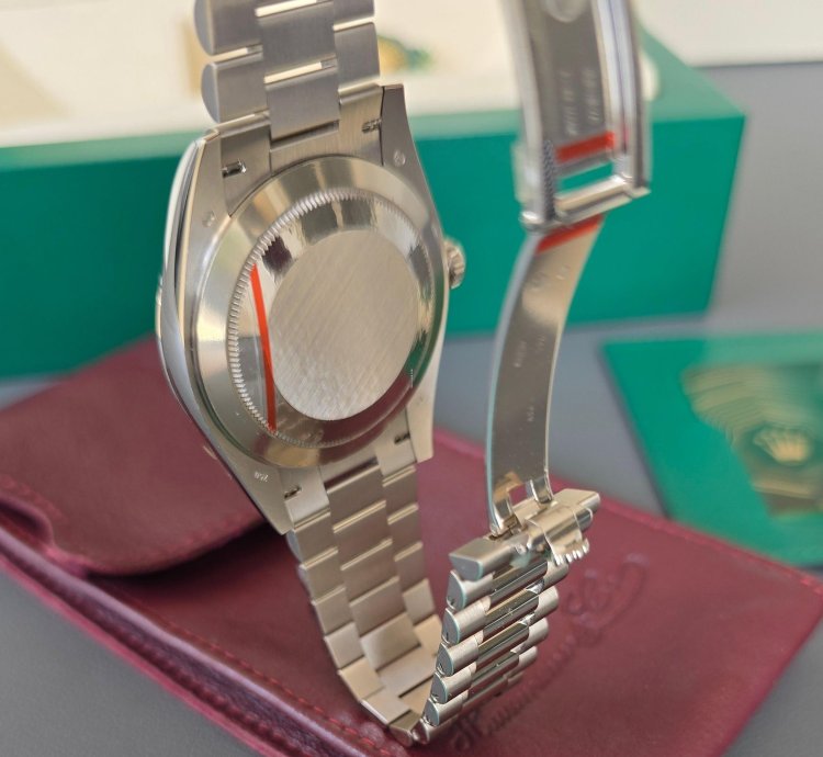 Rolex Day-date 40 Set Completo Con Astuccio In Pelle Hausmann Trident
