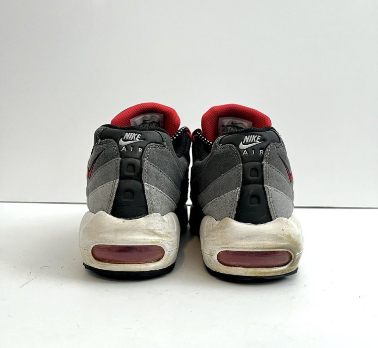 2014 Nike Air Max 95 Comet Red Wolf Gray Grey Black Running