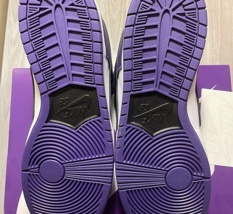 New Nike Sb Dunk Low Pro Court Purple Bq6817-500