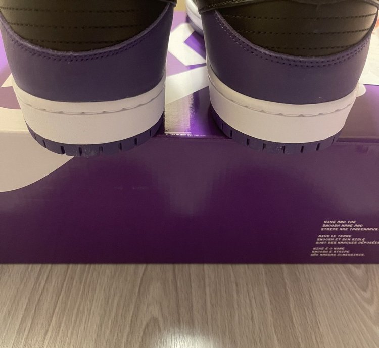 New Nike Sb Dunk Low Pro Court Purple Bq6817-500