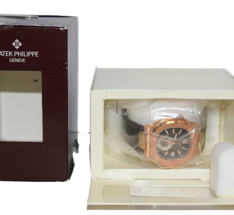 Patek Philippe Nautilus Sealed 5980 Nautilus Chronograph 18k Rg Chocolate 15 5980r