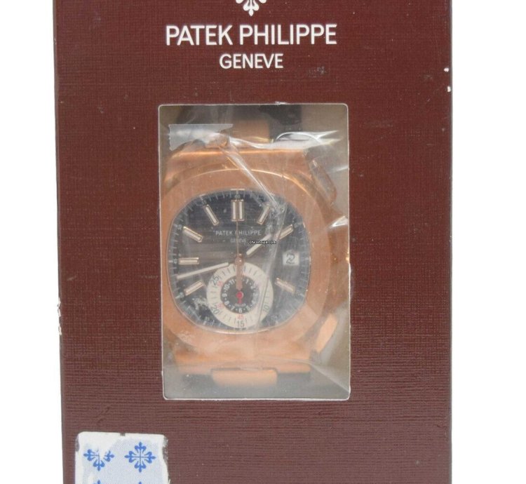 Patek Philippe Nautilus Sealed 5980 Nautilus Chronograph 18k Rg Chocolate 15 5980r