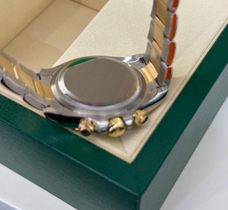 Rolex Daytona Nuovo 2025 Quadrante Nero Acciaio Oro Quadrante Champagne Full Set Con Documenti