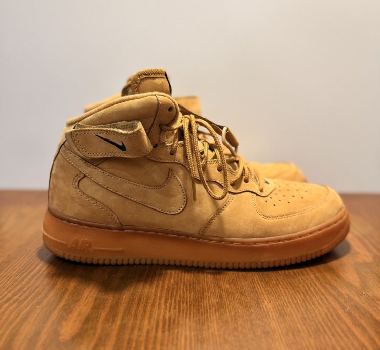 2014 Nike Airforce 1 Mid Flax