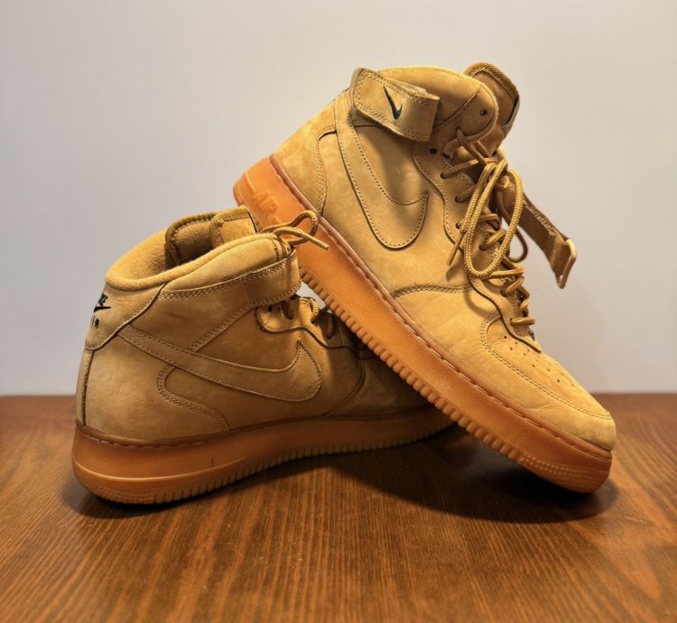 2014 Nike Airforce 1 Mid Flax