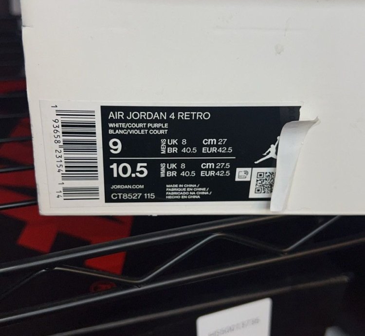 Jordan 4 Metallic Purple