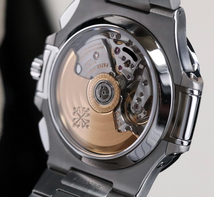 Patek Philippe Nautilus Serviced Complete Set Grey Dial Gradient 40 5mm Steel Bracelet Chronograph 5980