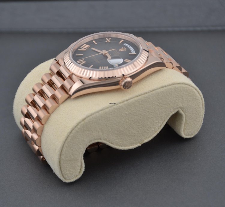 Rolex Day-date 40 Slate Ombr Dial Full Rose Gold 2024 New Release