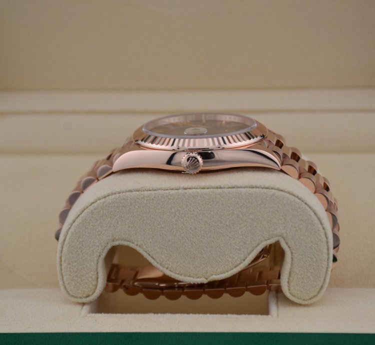 Rolex Day-date 40 Slate Ombr Dial Full Rose Gold 2024 New Release