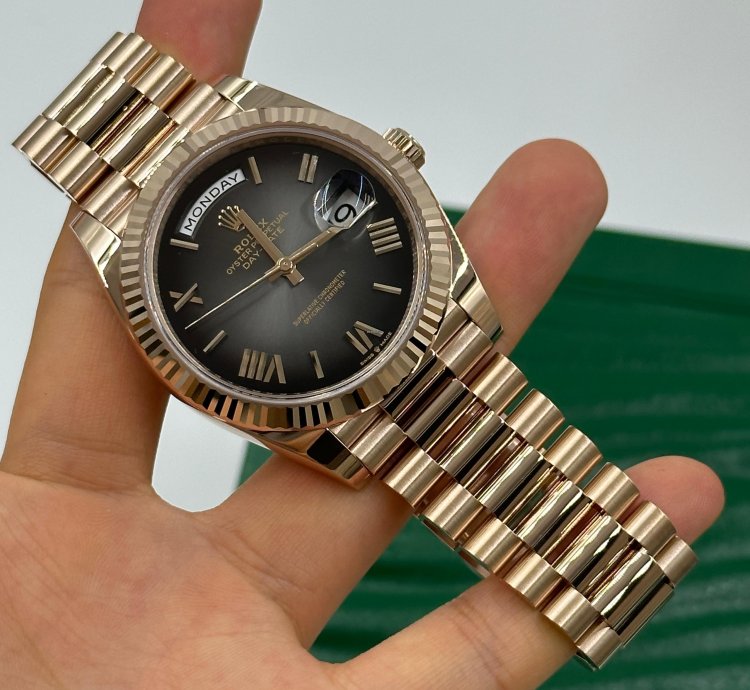 Rolex Day-date 40 Slate Ombre Black Roman