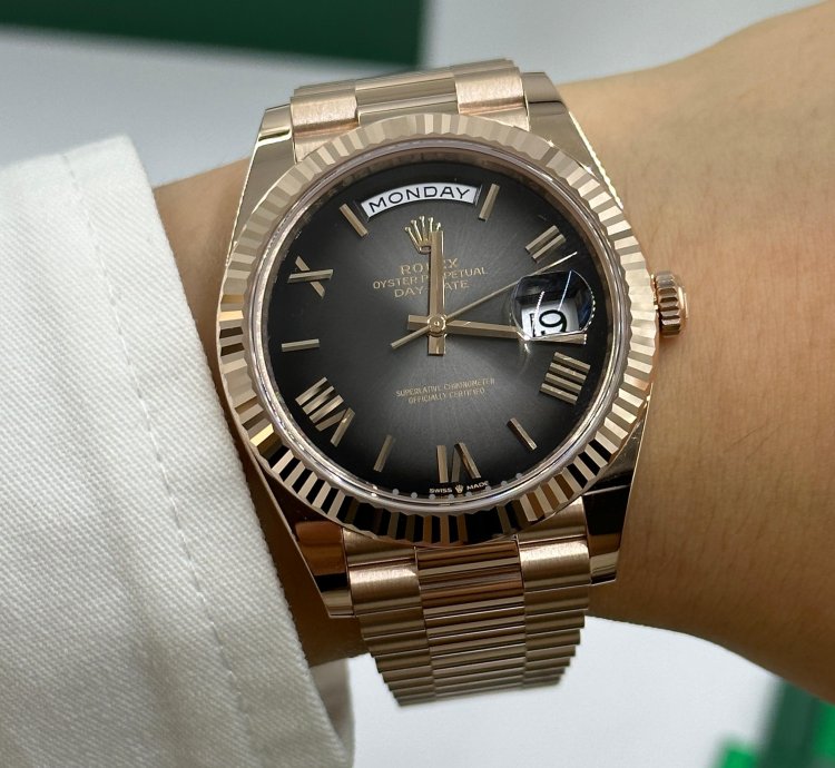 Rolex Day-date 40 Slate Ombre Black Roman