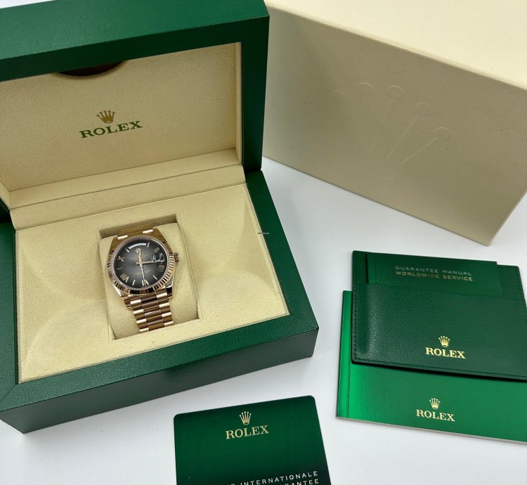 Rolex Day-date 40 Slate Ombre Black Roman