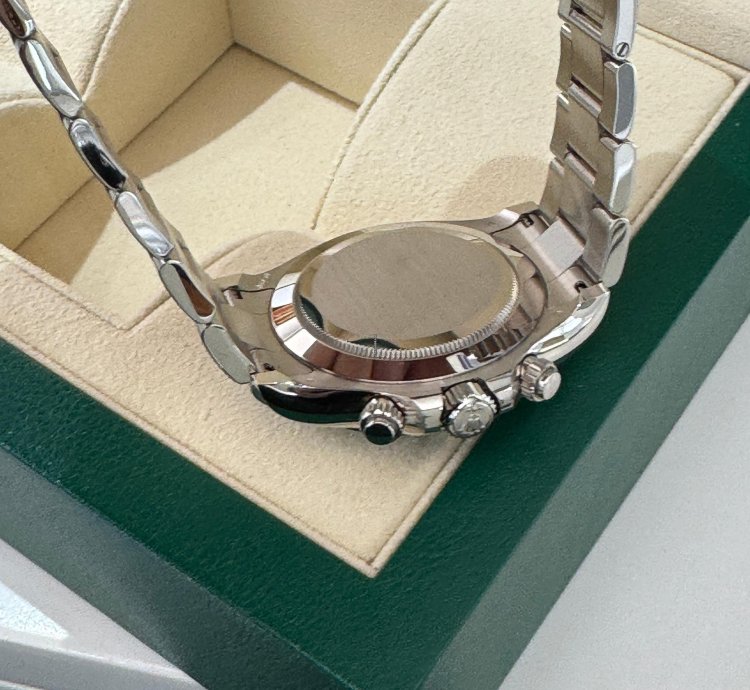 Rolex Daytona Oro Bianco Nuovo 2023 Quadrante Blu Full Set Con Documenti Scatola Rolex