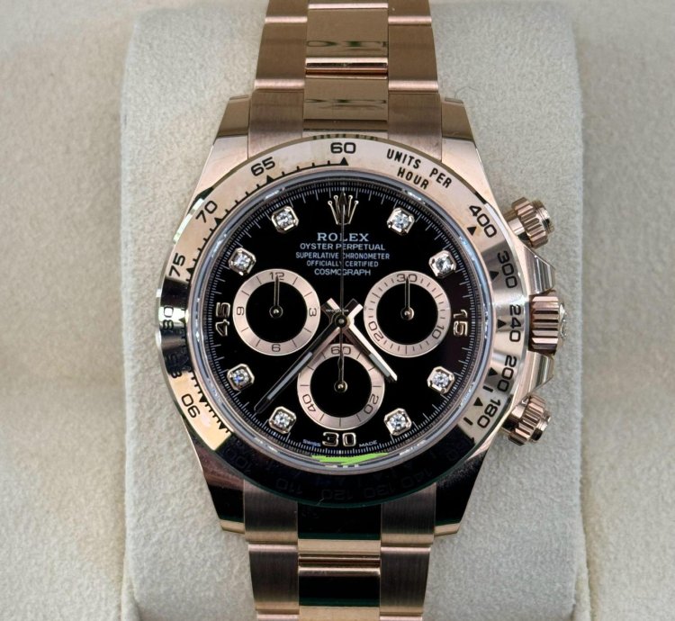 Rolex Daytona Oro Rosa Nuovo 2023 Quadrante In Diamanti Full Set Con Documenti Scatola Rolex