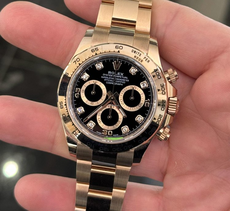 Rolex Daytona Oro Rosa Nuovo 2023 Quadrante In Diamanti Full Set Con Documenti Scatola Rolex