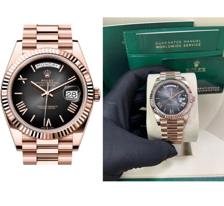 Rolex Day-date 40 Slate Ombre Roman Dial 228235