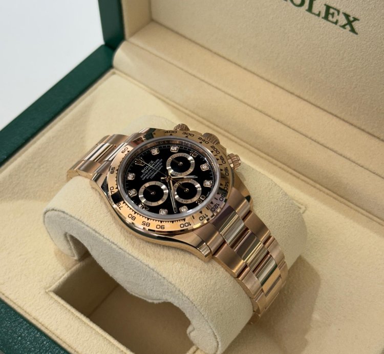 Rolex Daytona Oro Rosa Nuovo 2023 Quadrante In Diamanti Full Set Con Documenti Scatola Rolex