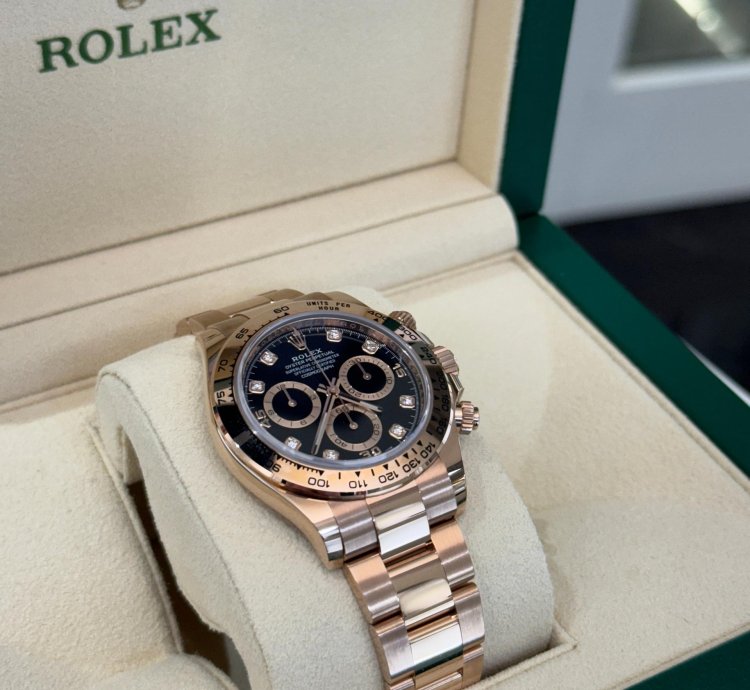 Rolex Daytona Oro Rosa Nuovo 2023 Quadrante In Diamanti Full Set Con Documenti Scatola Rolex