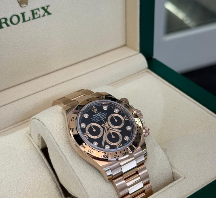 Rolex Daytona Oro Rosa Nuovo 2023 Quadrante In Diamanti Full Set Con Documenti Scatola Rolex