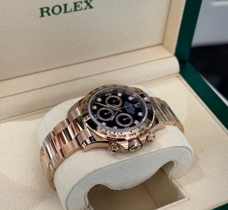 Rolex Daytona Oro Rosa Nuovo 2023 Quadrante In Diamanti Full Set Con Documenti Scatola Rolex
