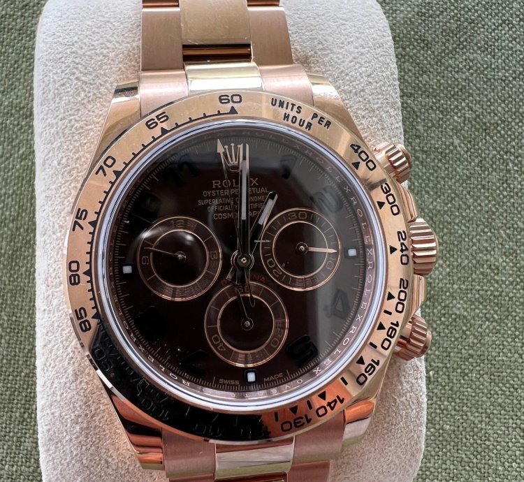 Rolex Daytona Oro Rosado Cuadrante Chocolate Arabe