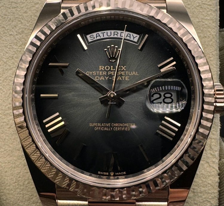 Rolex Day-date 40 Slate Ombre Roman Dial Unworn