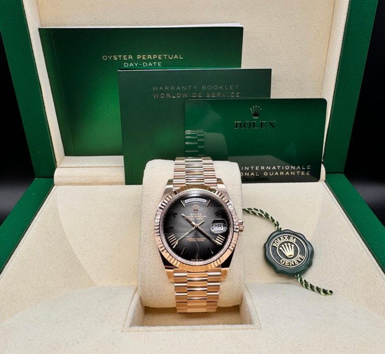 Rolex Day-date 40 Slate Ombre Roman Dial Unworn