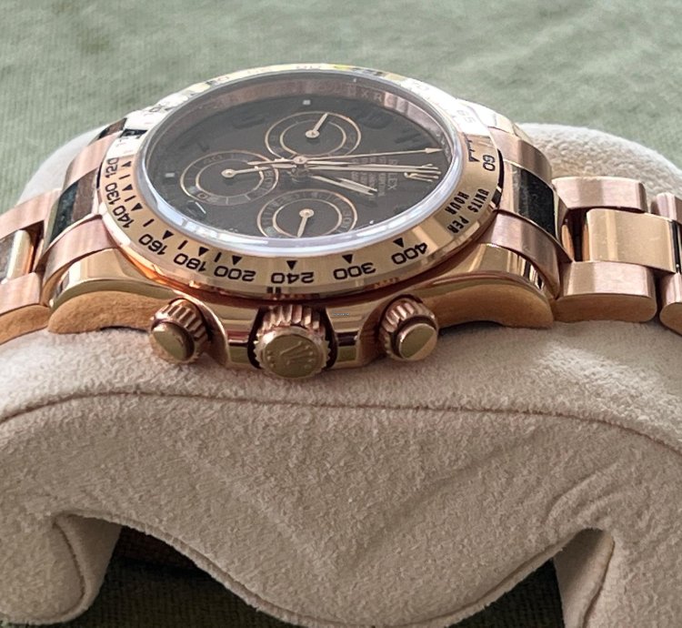 Rolex Daytona Oro Rosado Cuadrante Chocolate Arabe