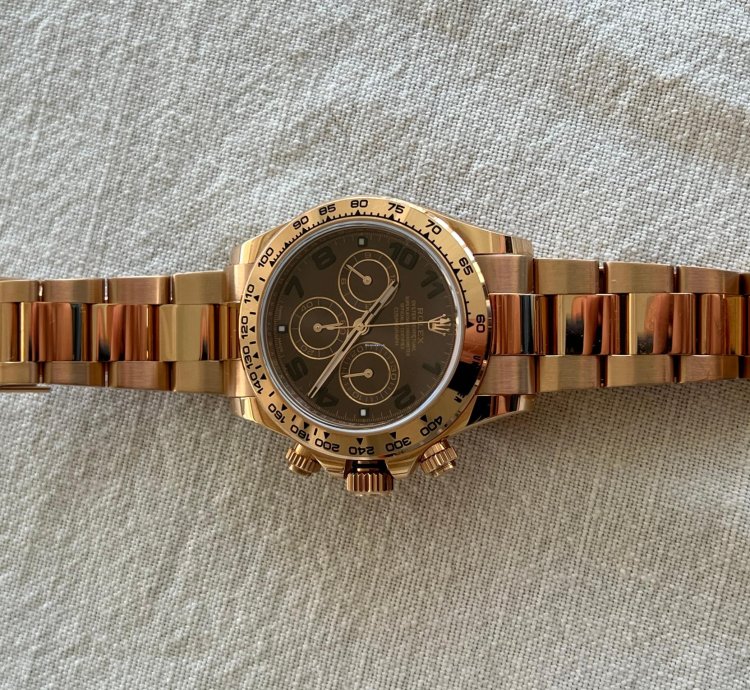 Rolex Daytona Oro Rosado Cuadrante Chocolate Arabe