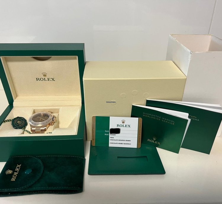 Rolex Daytona Oro Rosado Cuadrante Chocolate Arabe