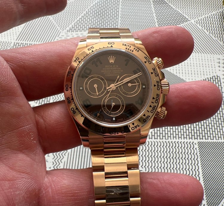 Rolex Daytona Oro Rosado Cuadrante Chocolate Arabe