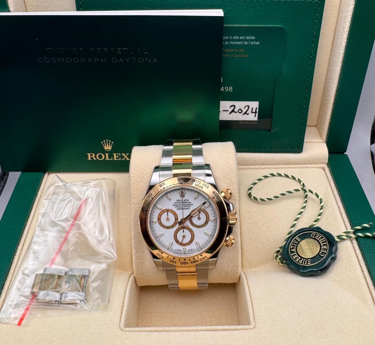Rolex Daytona Ouystersteel And Yellow Gold White Dial 2024