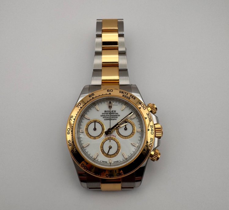 Rolex Daytona Ouystersteel And Yellow Gold White Dial 2024