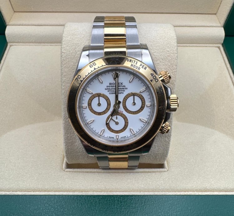 Rolex Daytona Ouystersteel And Yellow Gold White Dial 2024