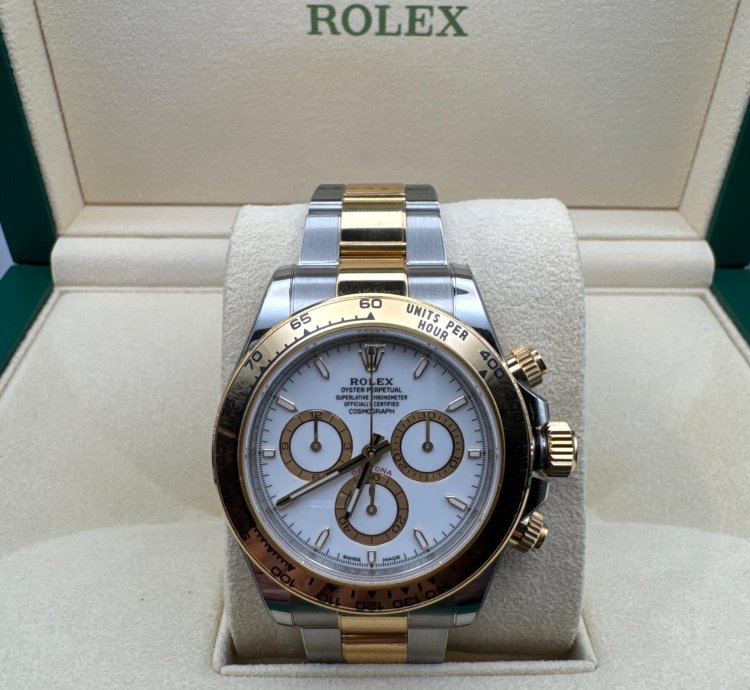 Rolex Daytona Ouystersteel And Yellow Gold White Dial 2024