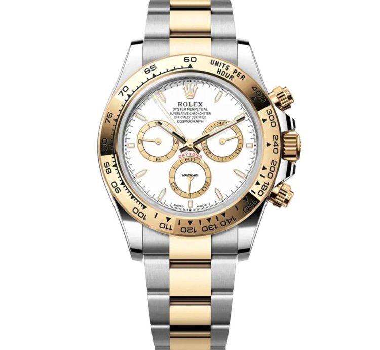 Rolex Daytona Oyster Bracelet 126503-0001 Stainless Steel And Yellow Gold Watch White Index Dial 2024