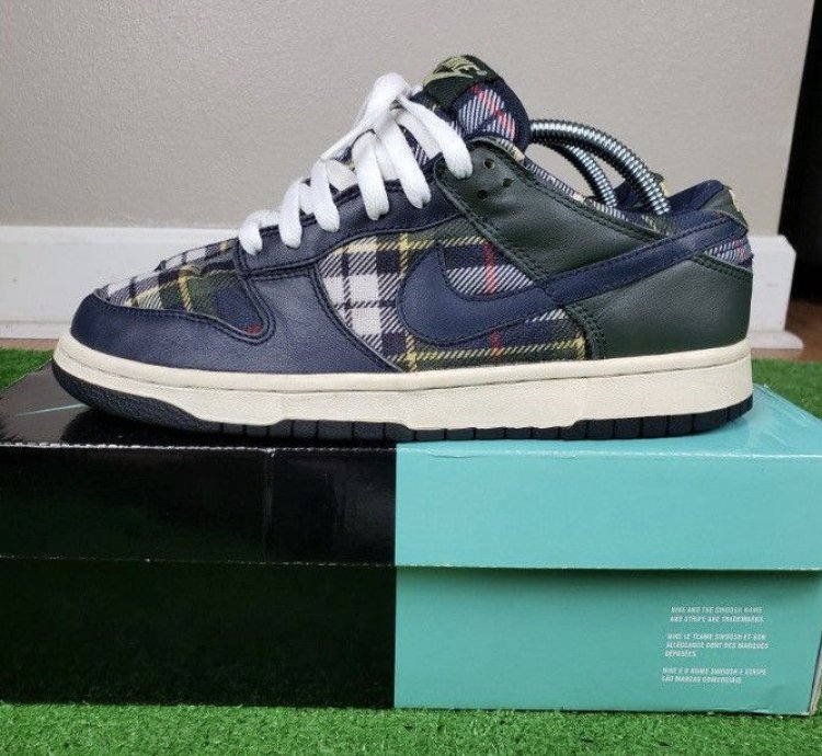 Nike Sb Dunk Employee Store Sample Obsidian Plaid