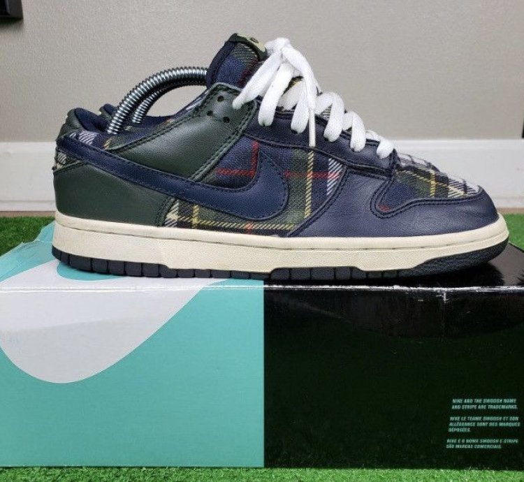 Nike Sb Dunk Employee Store Sample Obsidian Plaid