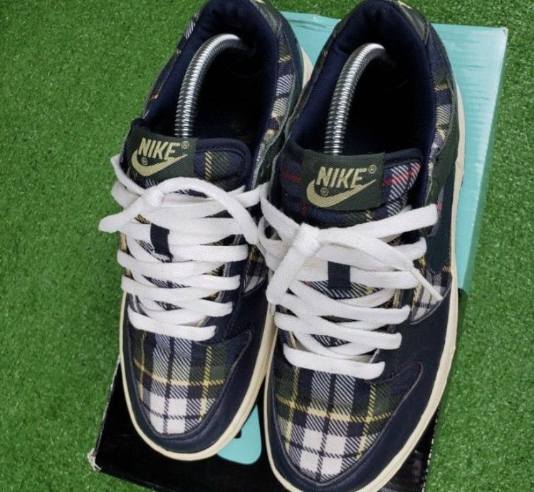 Nike Sb Dunk Employee Store Sample Obsidian Plaid