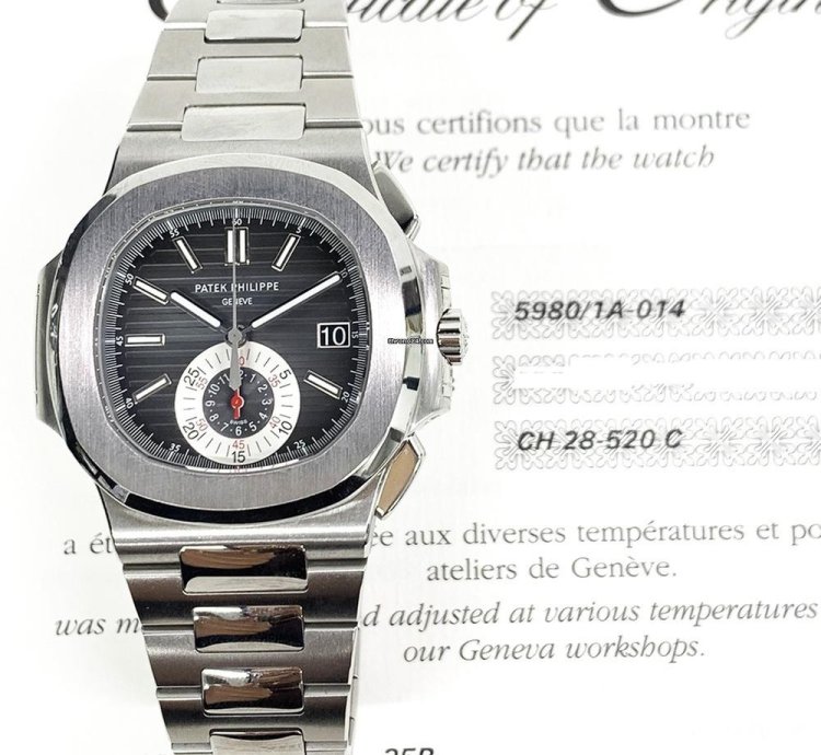 Patek Philippe Nautilus Stainless Steel Black Dial 5980 1a-014