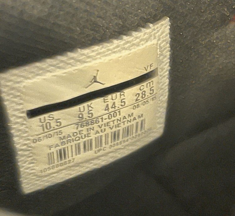 2015 Nike Air Jordan 1 5 Retro Og Banned 768861-001 Rare