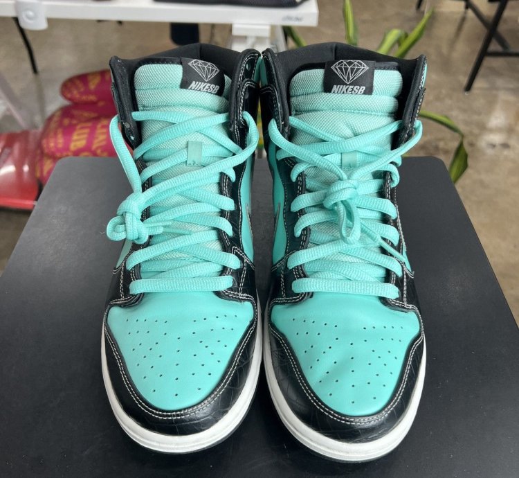 Nike Sb Dunk Hi Diamond Supply Co Sz 13 2014