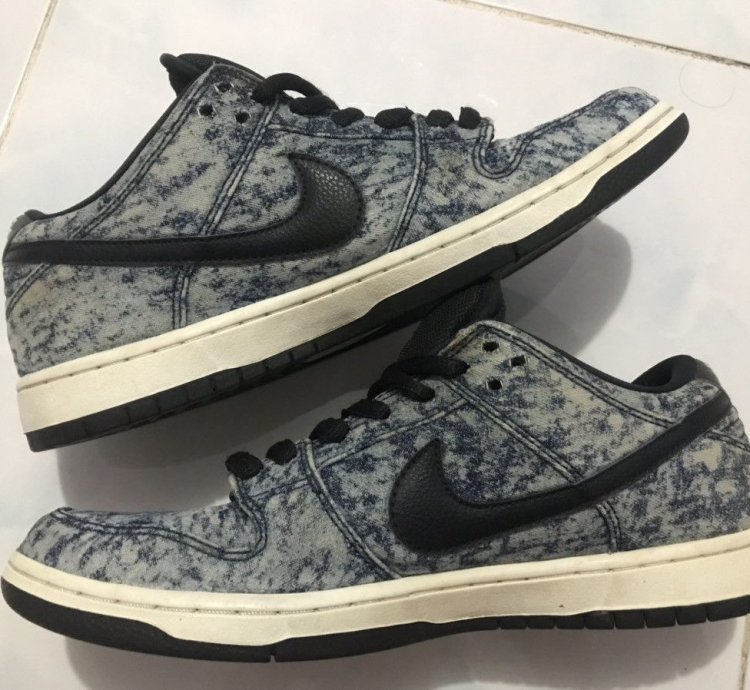 2015 Nike Sb Dunk Low Bleached Denim