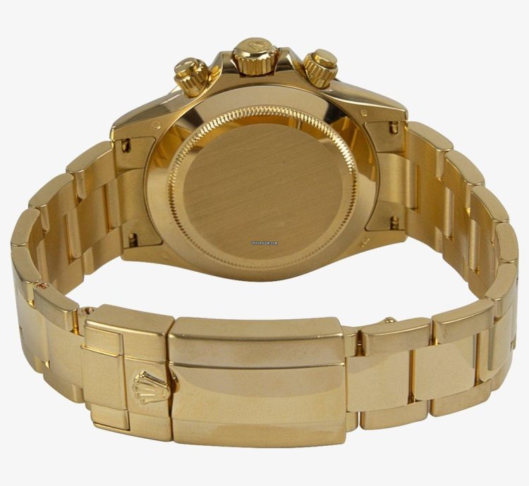 Rolex Daytona Oyster Perpetual Cosmograph Daytona 18kt Yellow Gold Mother Of Pearl Diamond Dot 116528